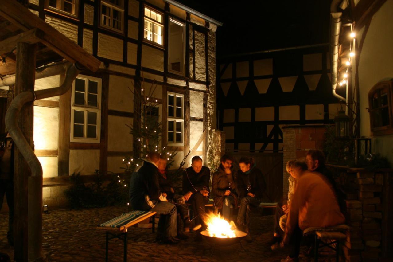 Himmlischer Hof - Juwel Von 1477, Terrasse, Kamin, P, Oeko, Denkmal Quedlinburg Eksteriør bilde